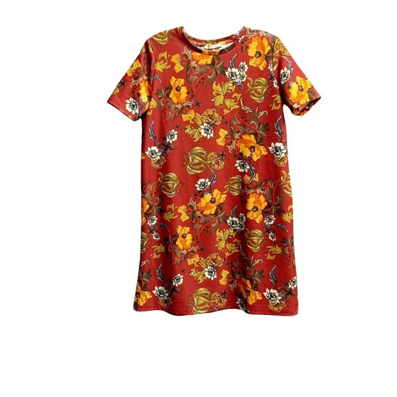 Zara Trafaluc Women's Floral mini a line Dress sz small multicolor - Picture 2 of 12